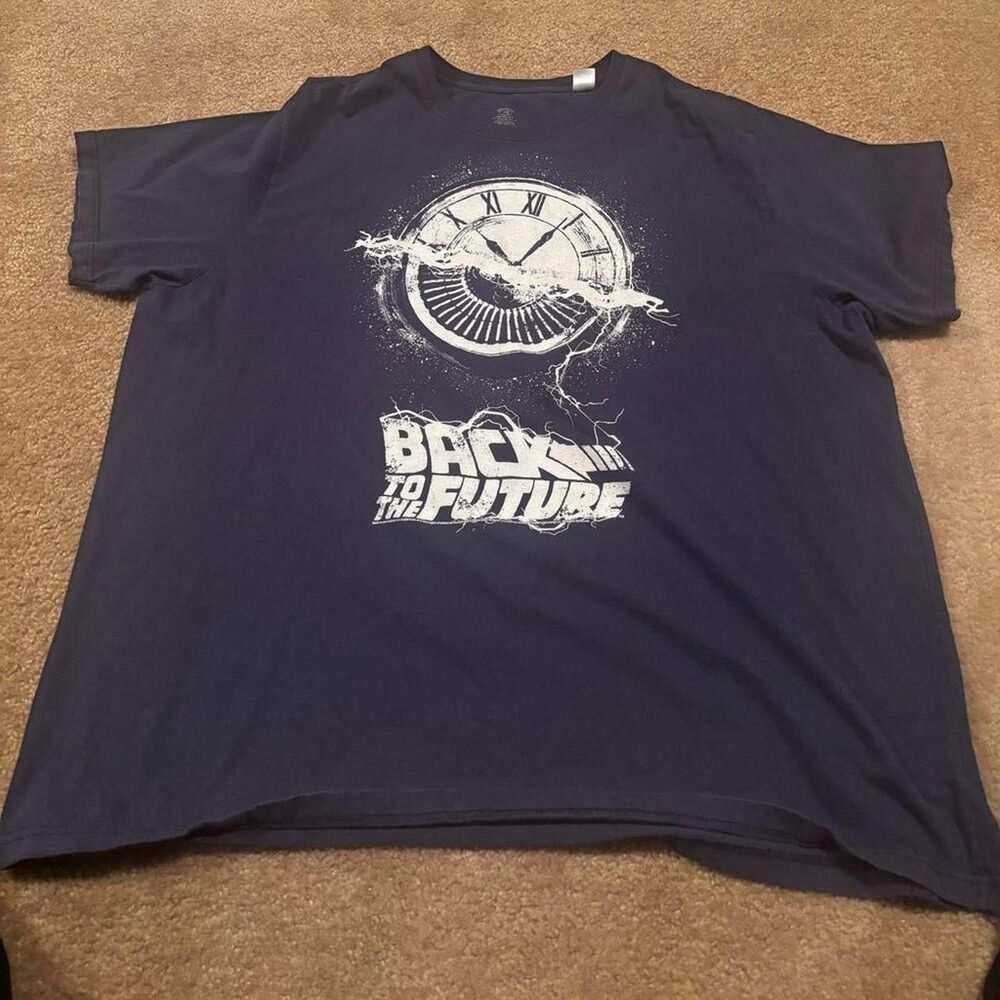 American-classics Men's Blue and White T-shirt